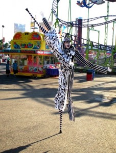 Stephen at State Fair with Stilt Circus, photo by Richard Dalton.