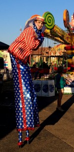 Ventura County Fair 2016, Stephen Hues with Stilt Circus, California.