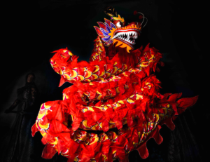 Chinese Dragon, Stilt Circus, Photo by Jean Renard